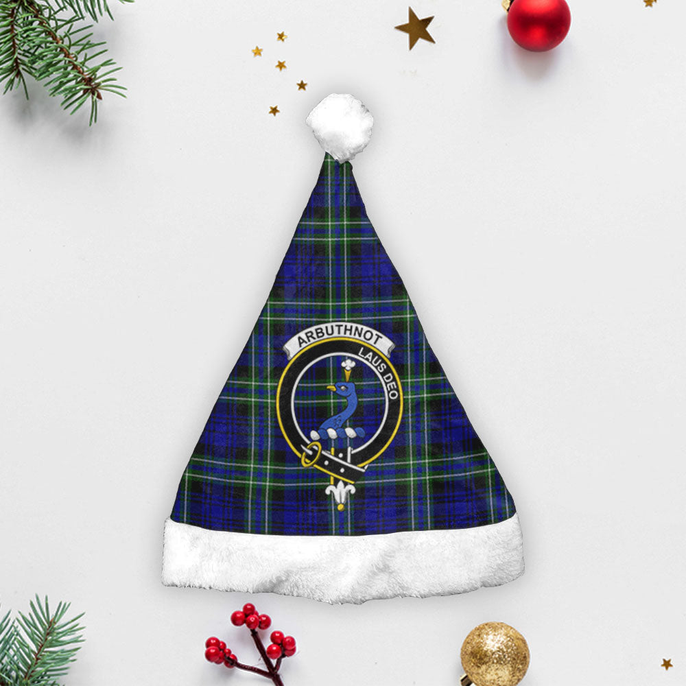 Arbuthnot Modern Tartan Crest Christmas Hat