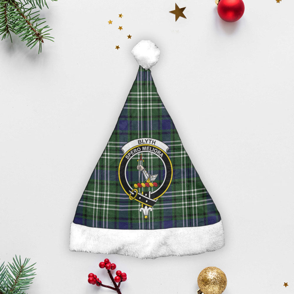 Blyth Tartan Crest Christmas Hat