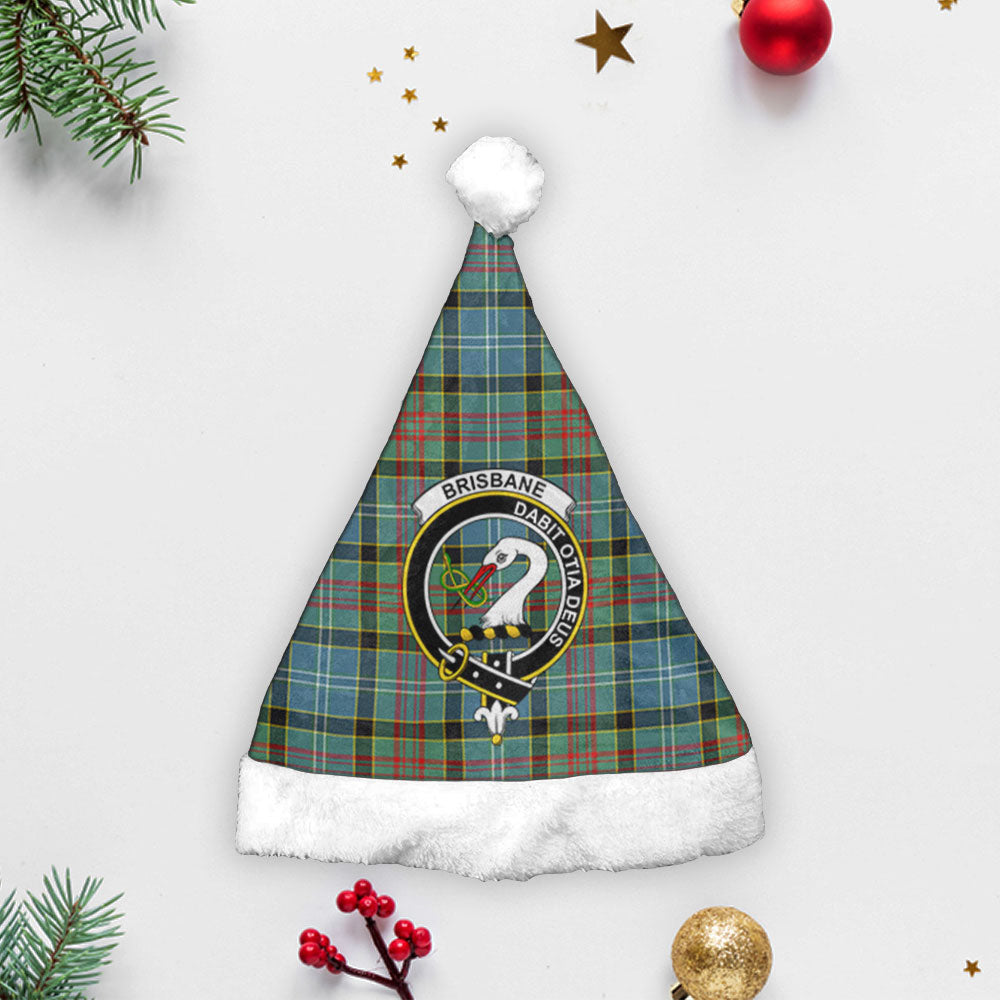 Brisbane Tartan Crest Christmas Hat