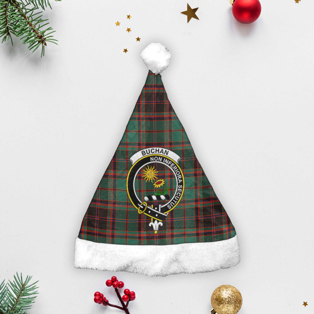 Buchan Ancient Tartan Crest Christmas Hat