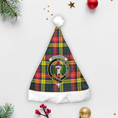 Buchanan Modern Tartan Crest Christmas Hat