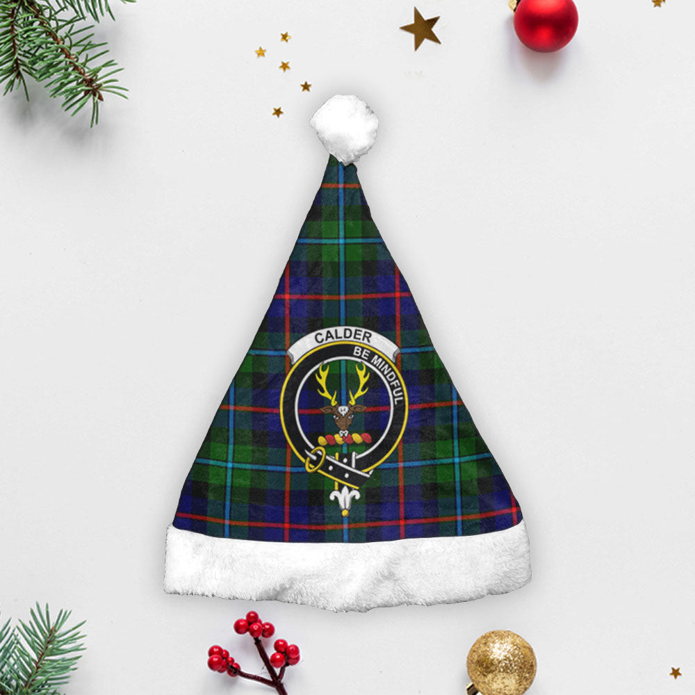 Calder Tartan Crest Christmas Hat