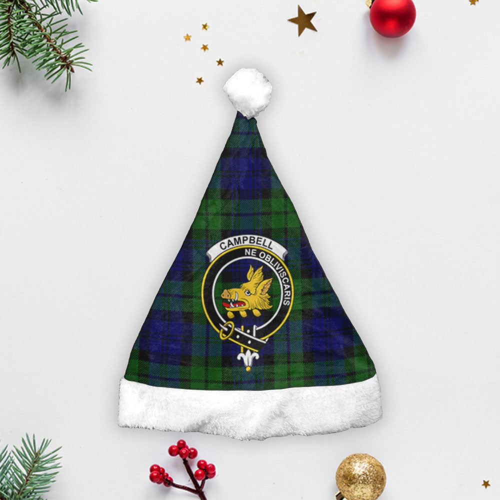 Campbell Modern Tartan Crest Christmas Hat