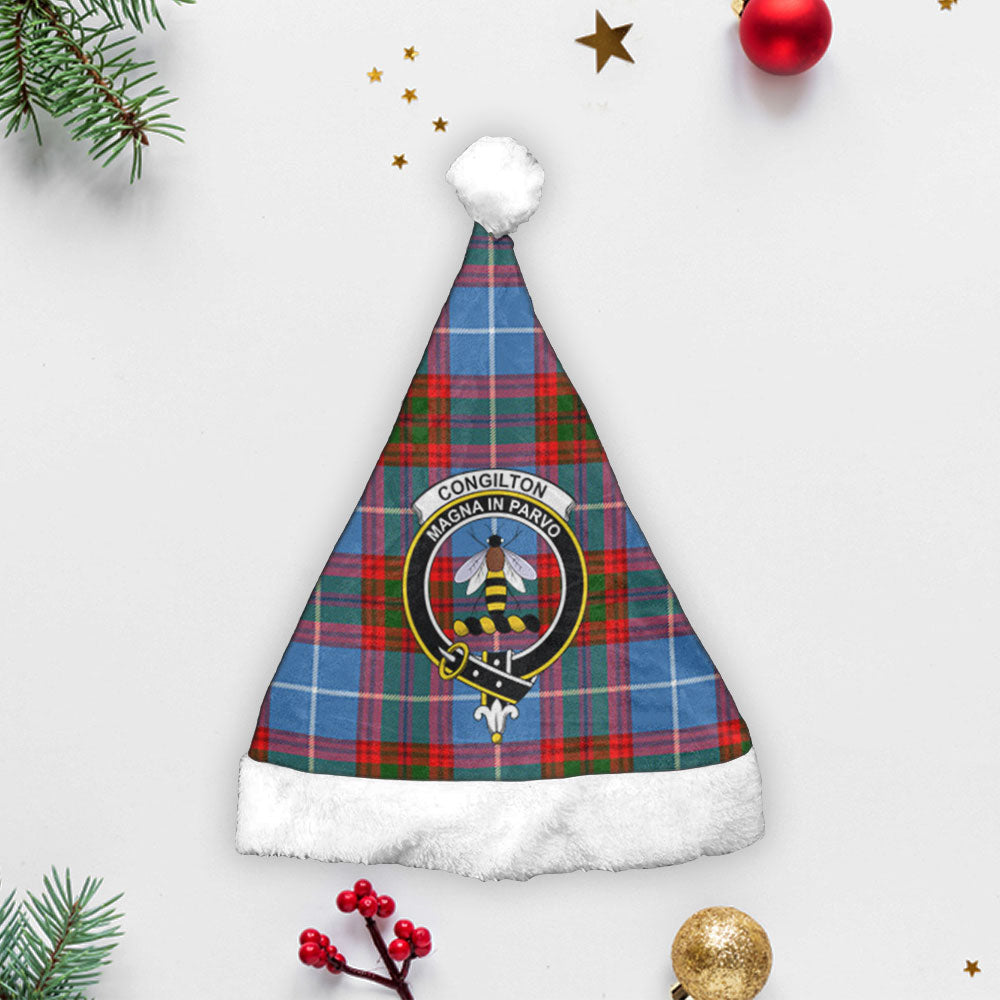 Congilton Tartan Crest Christmas Hat