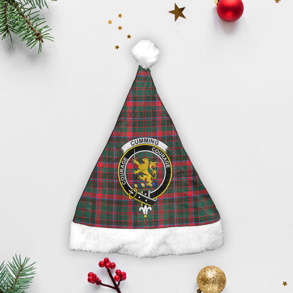 Cumming Hunting Modern Tartan Crest Christmas Hat