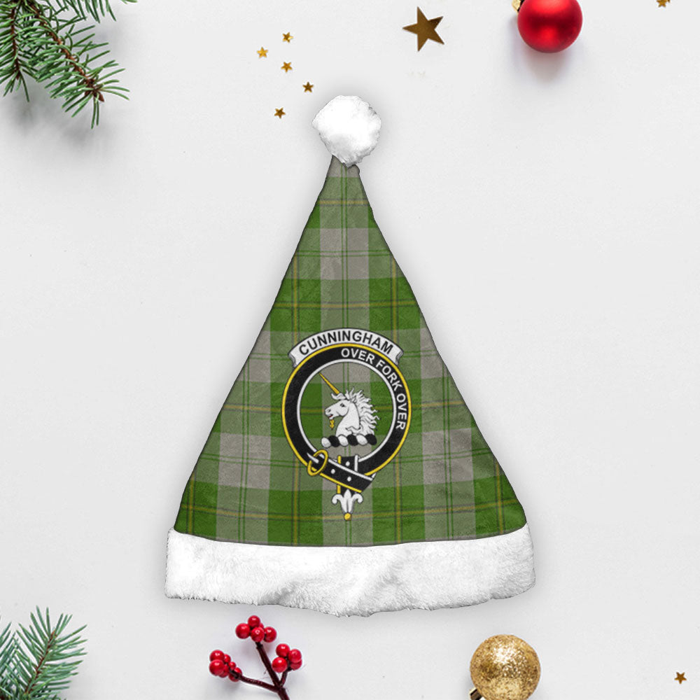 Cunningham Dress Green Dancers Tartan Crest Christmas Hat