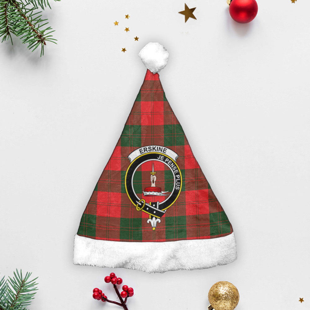 Erskine Modern Tartan Crest Christmas Hat