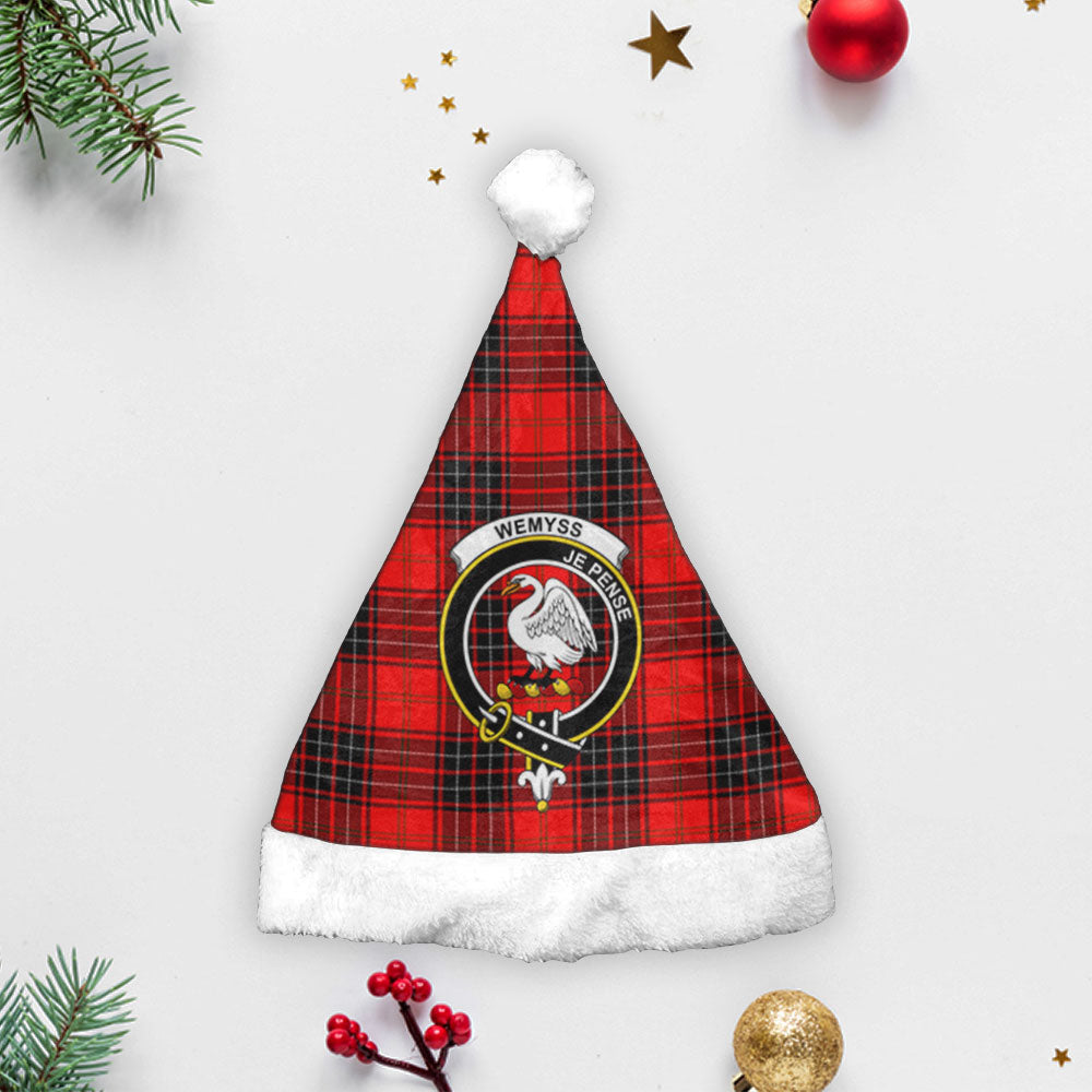 Wemyss Modern Tartan Crest Christmas Hat