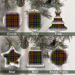 Cochrane Tartan Christmas Ceramic Ornament - Snow Style