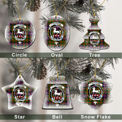 Cockburn Tartan Christmas Ceramic Ornament - Snow Style