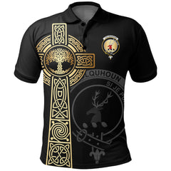 Colquhoun Clan Unisex Polo Shirt - Celtic Tree Of Life