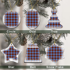 Congilton Tartan Christmas Ceramic Ornament - Snow Style