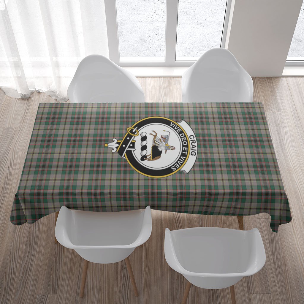 Craig Ancient Tartan Crest Tablecloth