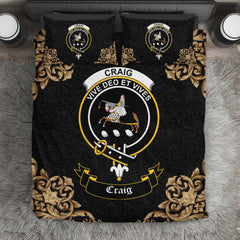 Craig Crest Black Bedding Set