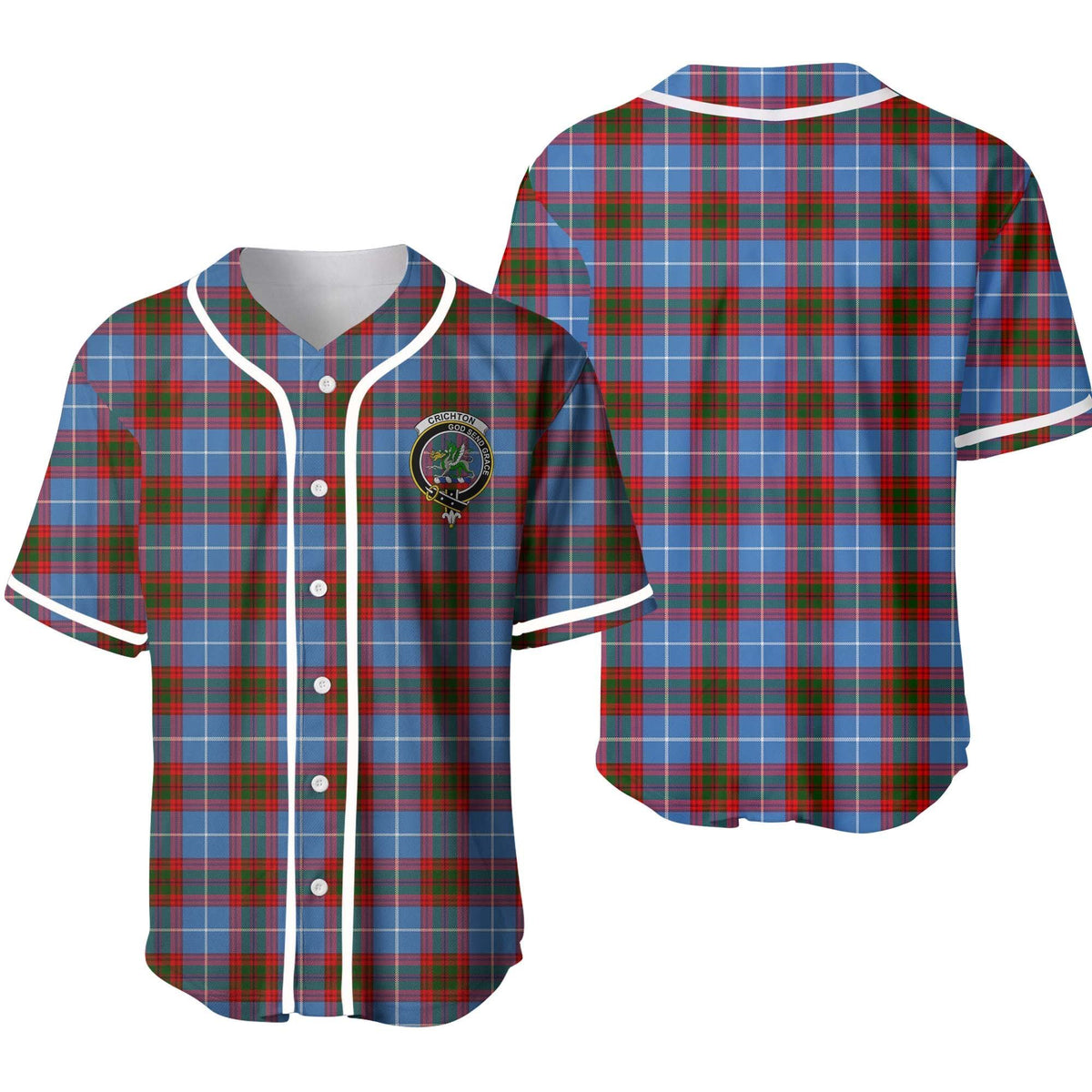 Crichton Tartan Unisex Baseball Jersey