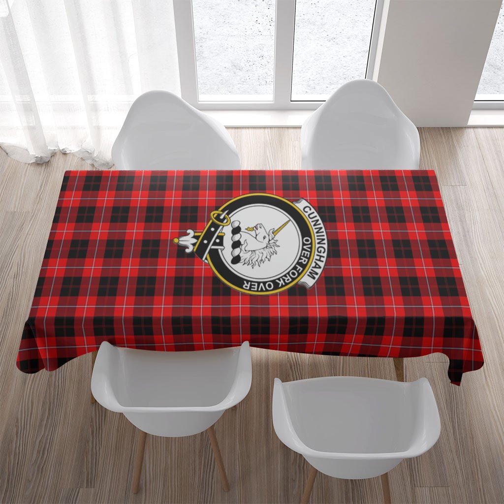 Cunningham Tartan Crest Tablecloth