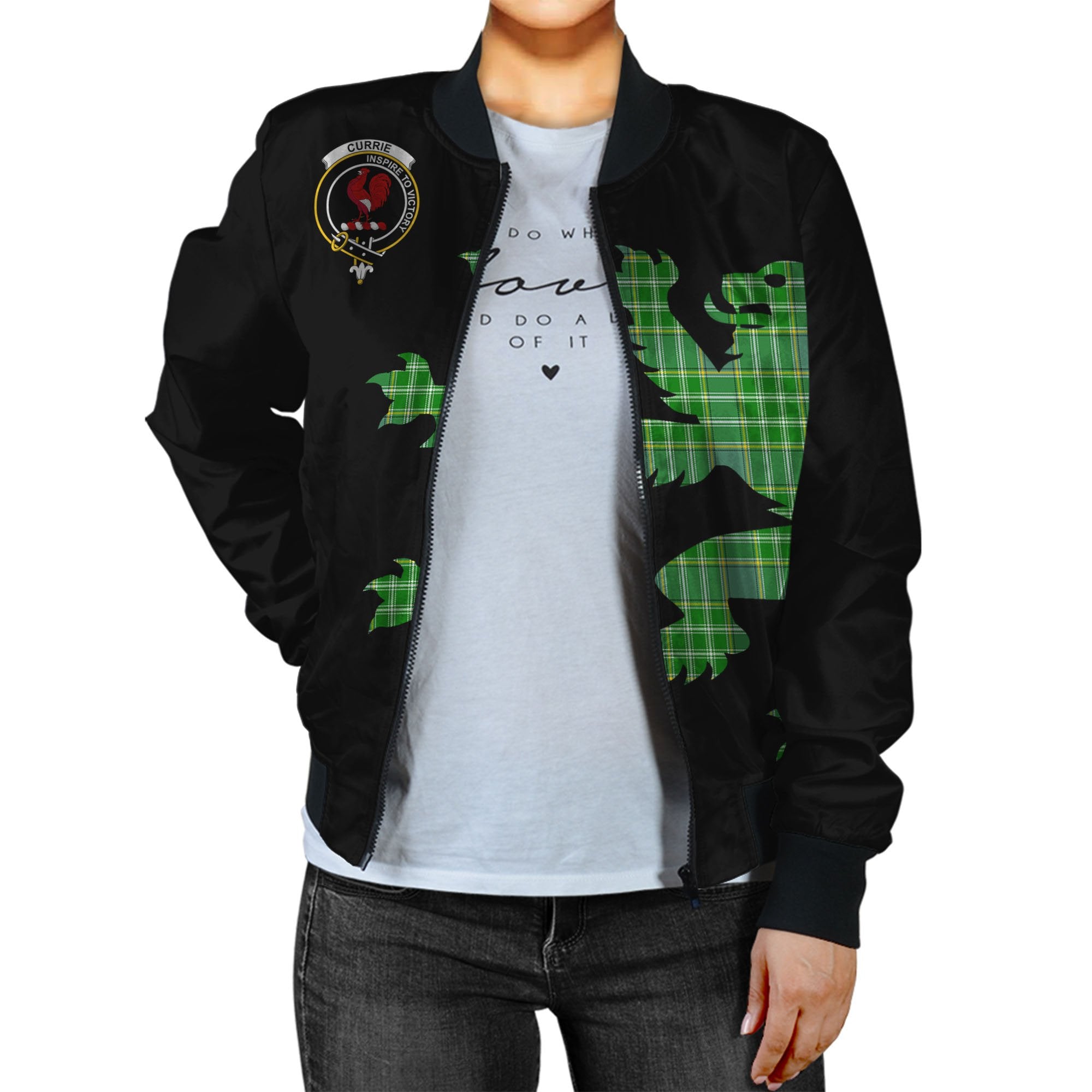 Currie Tartan Bomber Jacket Lion & Thistle