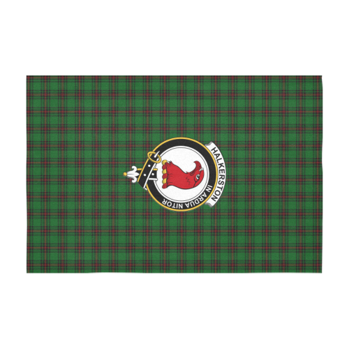 Halkerston Tartan Crest Tablecloth