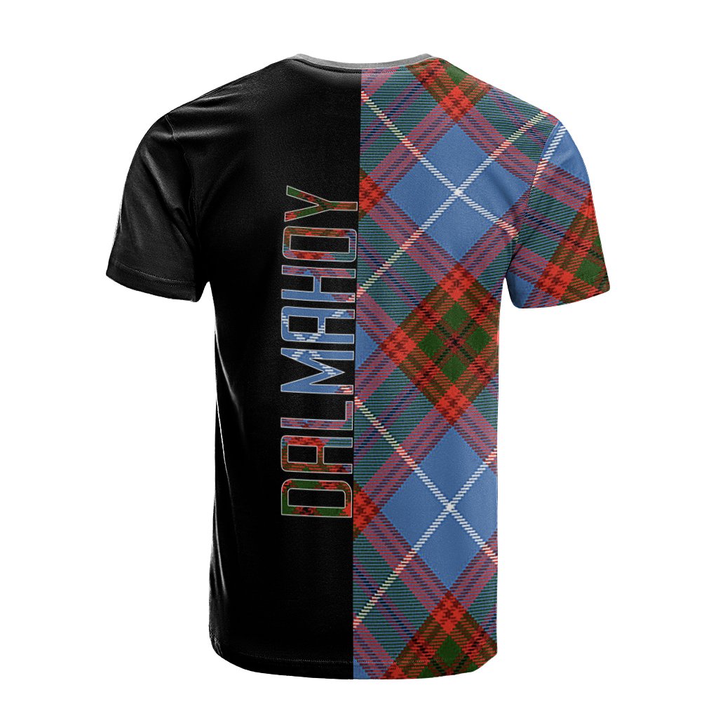 Dalmahoy Tartan T-Shirt Half of Me - Cross Style