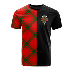 Darroch Tartan T-Shirt Half of Me - Cross Style