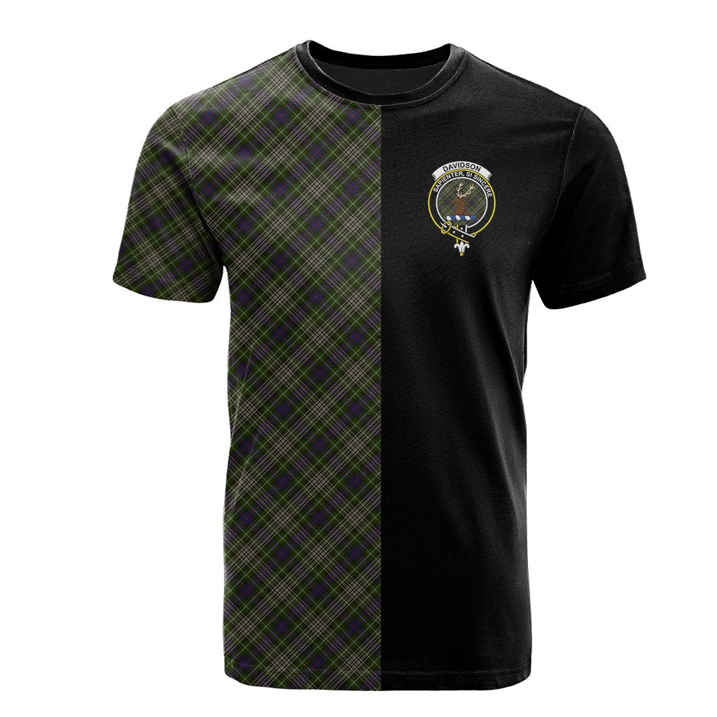 Davidson Tulloch Dress Tartan T-Shirt Half of Me - Cross Style