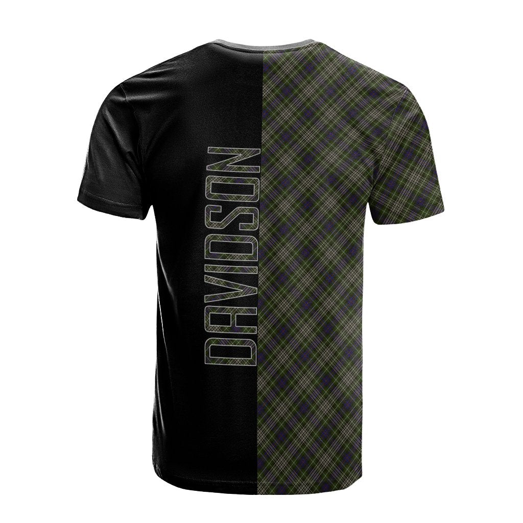 Davidson Tulloch Dress Tartan T-Shirt Half of Me - Cross Style