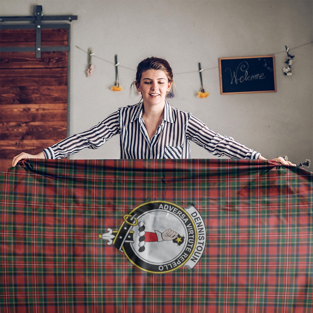 Dennistoun Tartan Crest Tablecloth