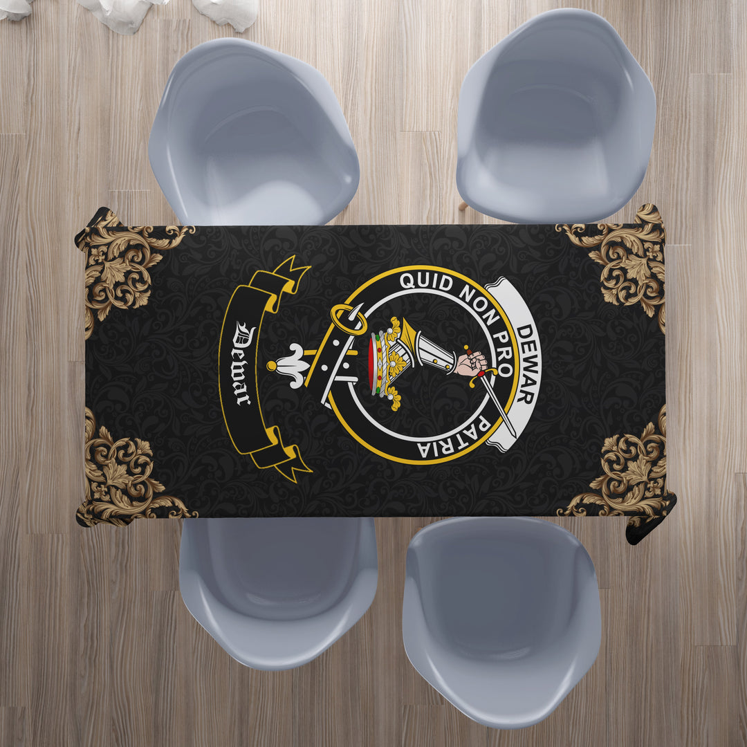 Dewar Crest Tablecloth - Black Style