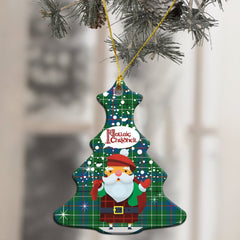 Duncan Ancient Tartan Christmas Ceramic Ornament - Santa Style
