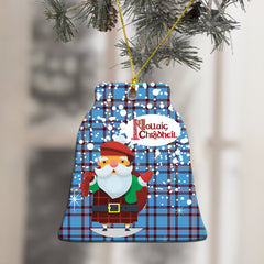 Elliot Ancient Tartan Christmas Ceramic Ornament - Santa Style