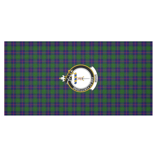 Shaw (or Schaw) of Sauchie Tartan Crest Tablecloth