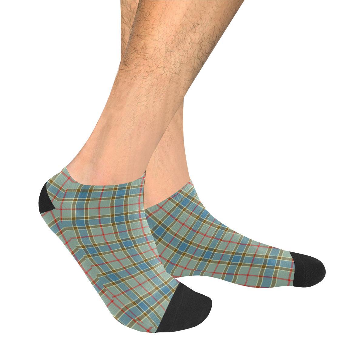 Balfour Blue Tartan Ankle Socks