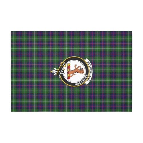 Sutherland Tartan Crest Tablecloth