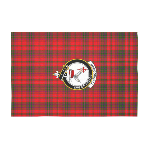 MacDougall Tartan Crest Tablecloth