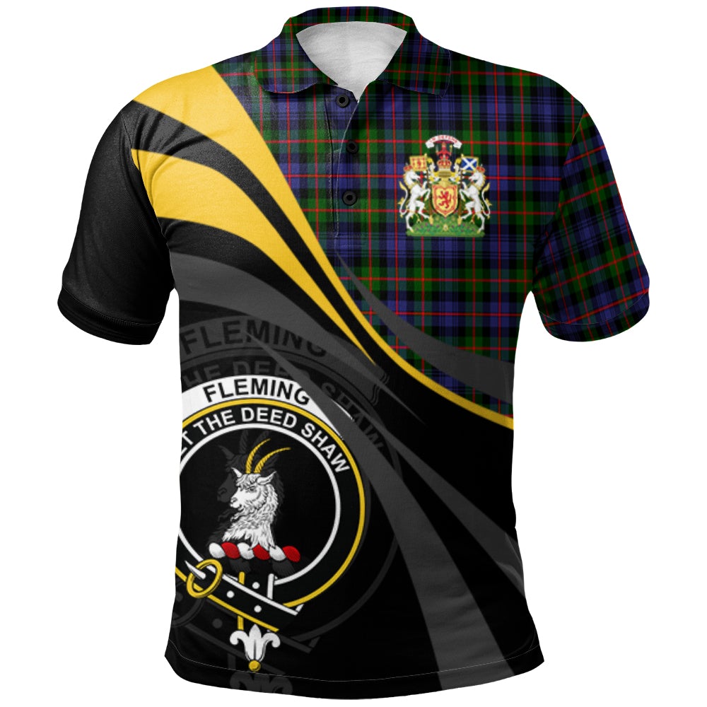 Fleming Tartan Polo Shirt - Royal Coat Of Arms Style