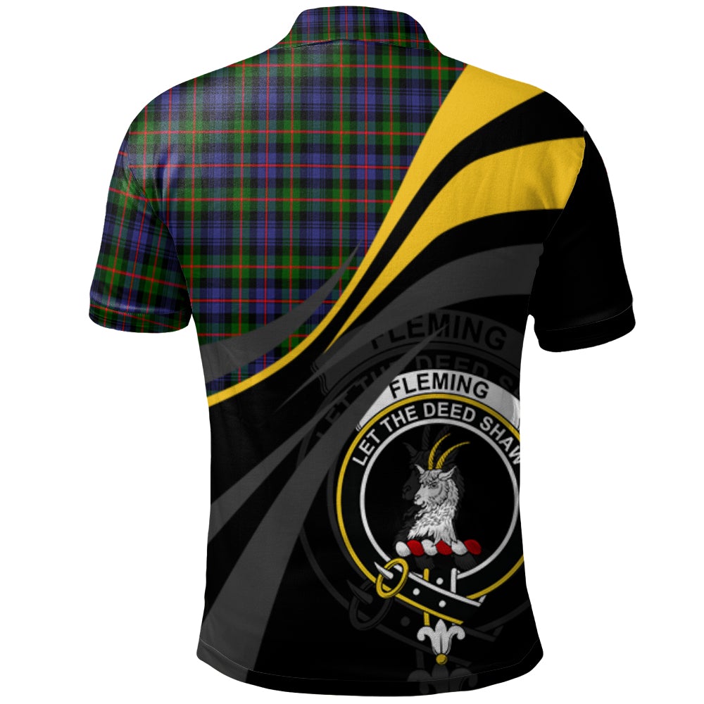 Fleming Tartan Polo Shirt - Royal Coat Of Arms Style