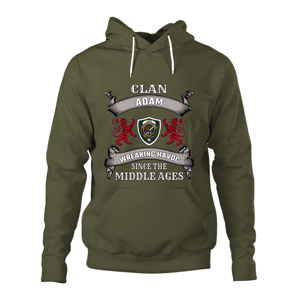 Adam Family Tartan - 2D Unisex Hoodie