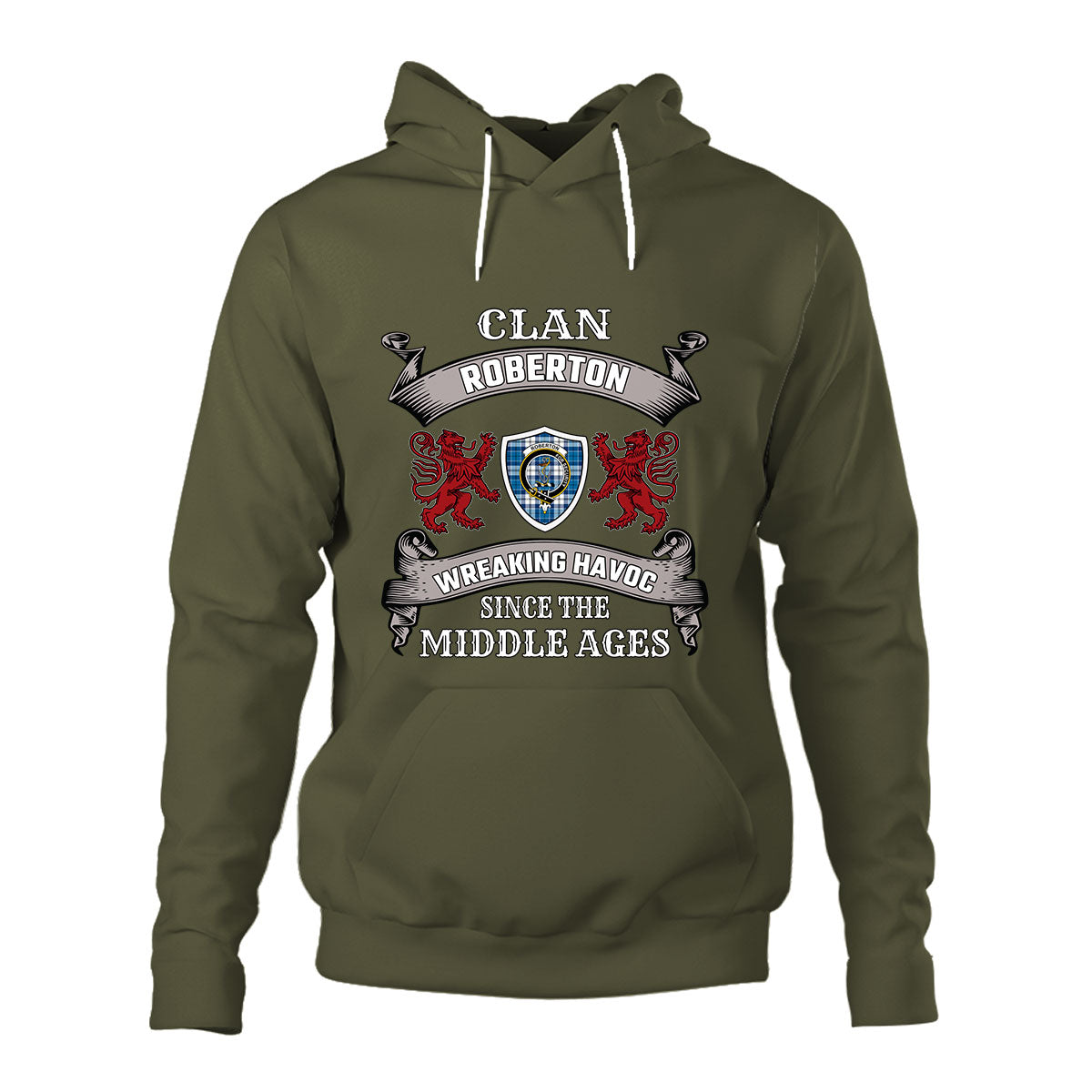 Roberton Family Tartan - 2D Unisex Hoodie