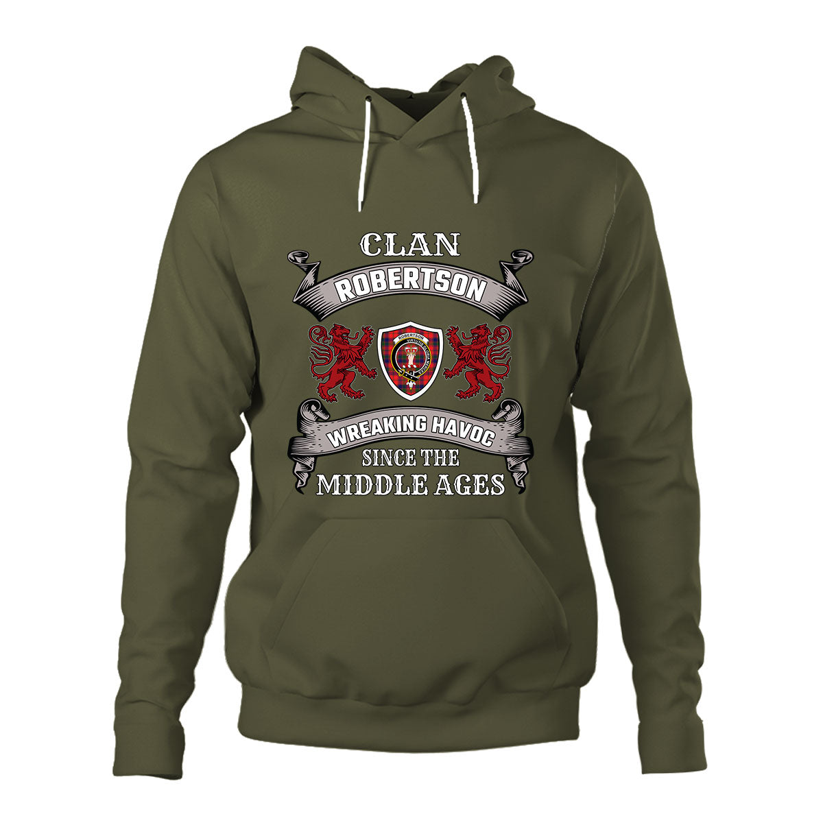 Robertson Family Tartan - 2D Unisex Hoodie