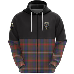 Fraser Hunting Modern Clan Half Of Tartan Zipper Hoodie