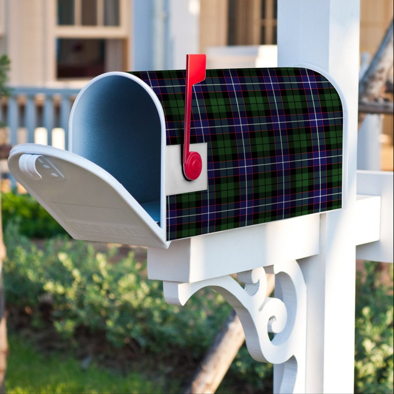 Galbraith Modern Tartan Crest Mailbox