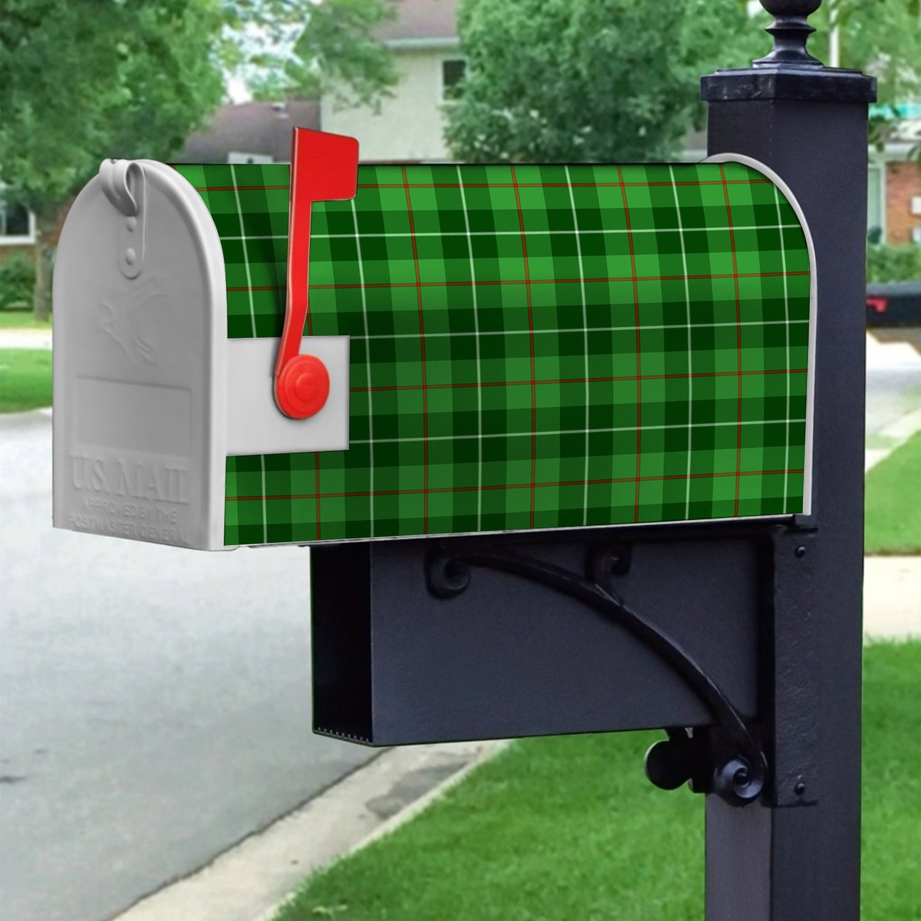 Galloway District Tartan Crest Mailbox