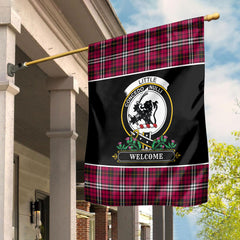 Little Tartan Crest Garden Flag - Welcome Style