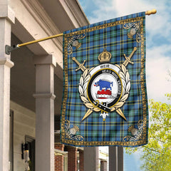 Weir Ancient Tartan Crest Garden Flag - Celtic Thistle Style