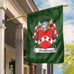 Westhead Tartan Crest Garden Flag