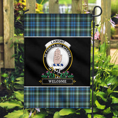 Lamont Ancient Tartan Crest Garden Flag - Welcome Style