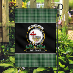 MacDonald Lord of the Isles Hunting Tartan Crest Garden Flag - Welcome Style