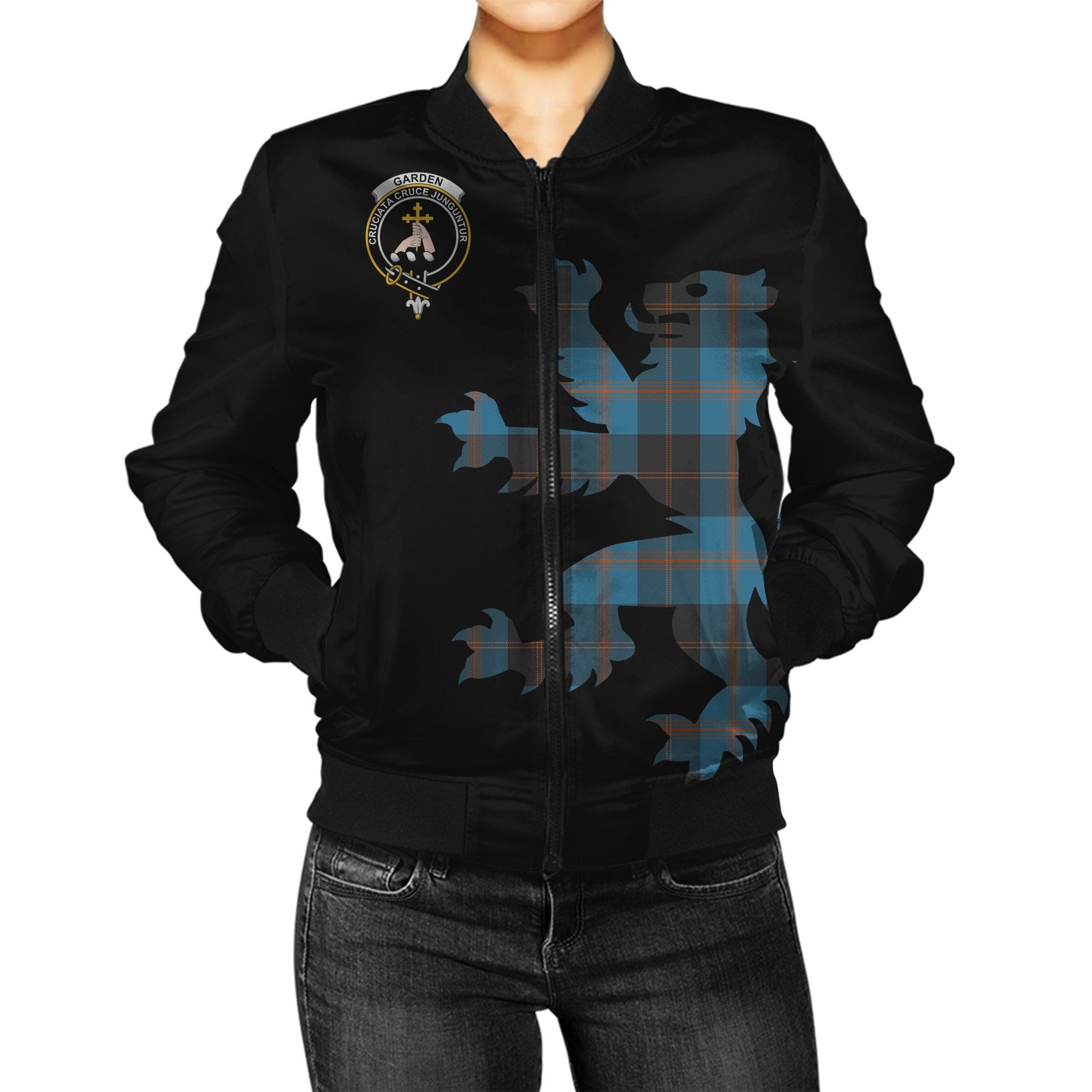 Garden Tartan Bomber Jacket Lion & Thistle