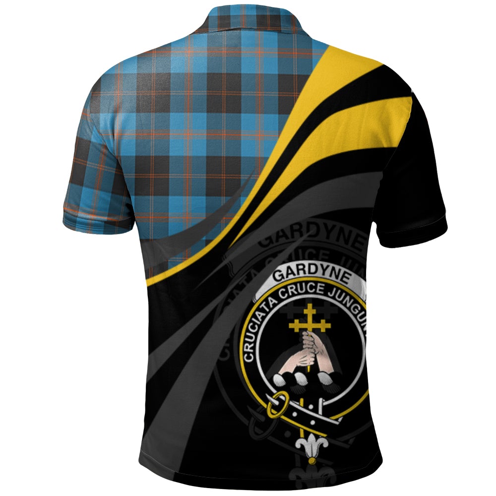 Gardyne (Garden) Tartan Polo Shirt - Royal Coat Of Arms Style