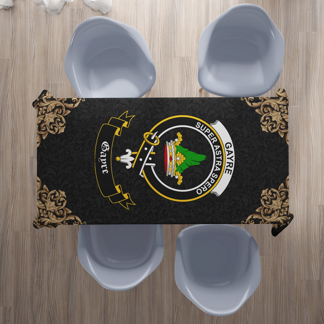 Gayre Crest Tablecloth - Black Style